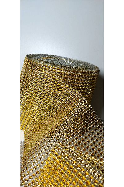 Aker Hediyelik Χρυσό 24 σε σειρά Stone Stras - Sliver Beads Plastic Special Stones Μήκος 6,5m