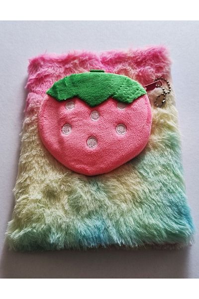 Modellino Souvenir Book with Fruit Plush Wallet 22x15cm Striped 80y - Wallet Fruit Figure Selection 1 Piece