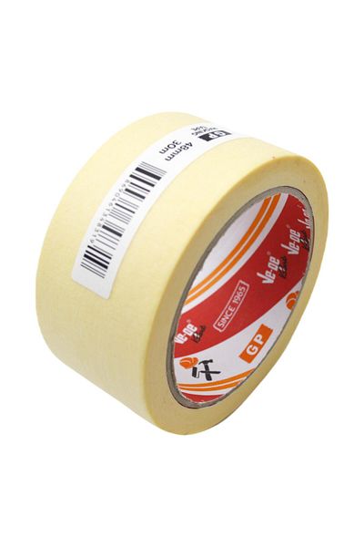 Ve-ge Vege Crepe (Masking) Tape 48x30 m Beige Gp 6 Pieces