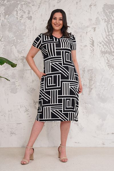 Neşeli Butik women's black summer plus size dress