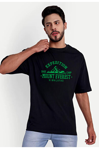 hello tekstil Τυπωμένο μπλουζάκι από βαμβάκι Oversize