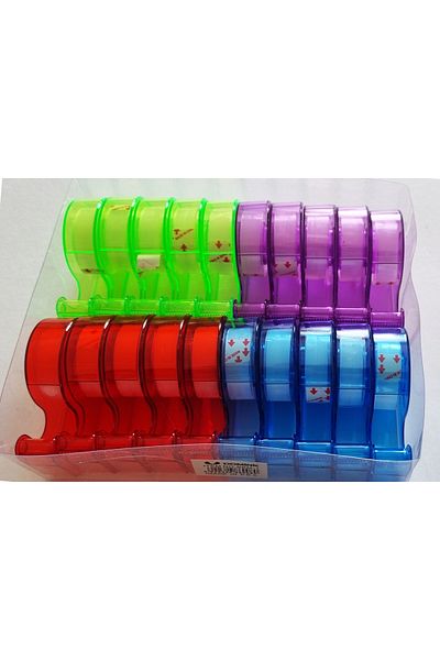 Modellino 20 Pieces (1 Pack) Tape Cutter Tape Tape Machine 4 Different Colors