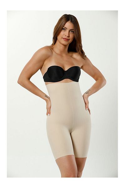 Cooqpoo 1234 Laser Cut Seamless High Waist Long Ghost Women's Corset 2002