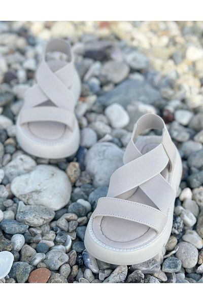 Surpie Shoes Sandale pentru fete, sandale elastice pentru copii
