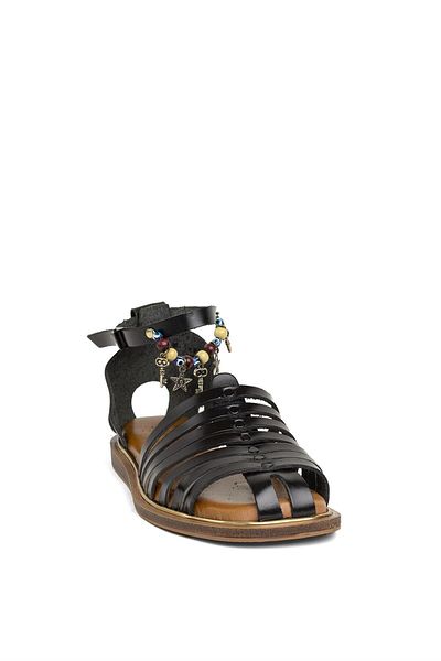 Ayakkabı Fuarı Beety BY112.301 Women's Genuine Leather Sandals Black