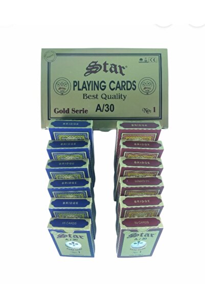 Star Gold Oyun Kağıdı 12 Deste İskambil Kağıdı
