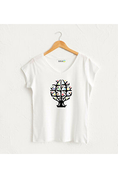 Kidilia Yoga Hayat Ağacı Tasarım T-Shirt