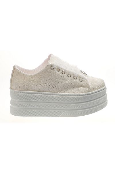 Ayakkabı Tutkusu Stilo ® Pantofi cu platformă plată de 7 cm pentru mireasă alb catifelat Extrem de confortabil