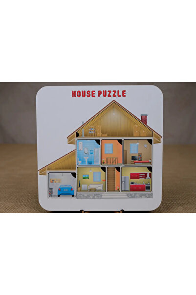 MUTLUTECH 3D İngilizce Ev Puzzle
