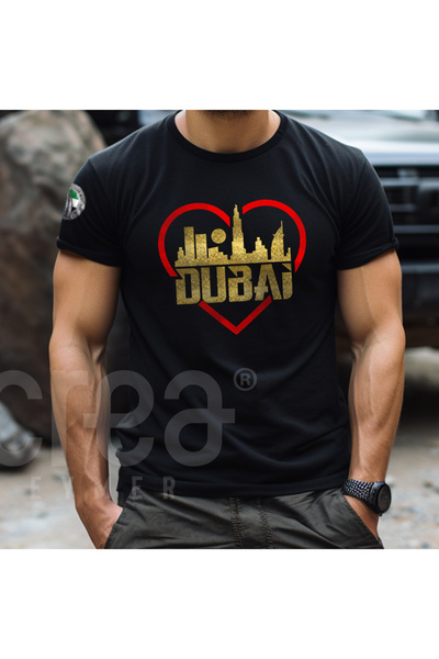 Crea Eymer Wear Love Dubai UAE Дизайн Друкований велосипедний комір 100% баво...