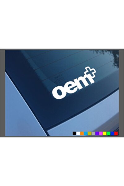 Oto Sticker 2 Adet 13x5cm Oem+ Plus Oem Araba Sticker Etiketi