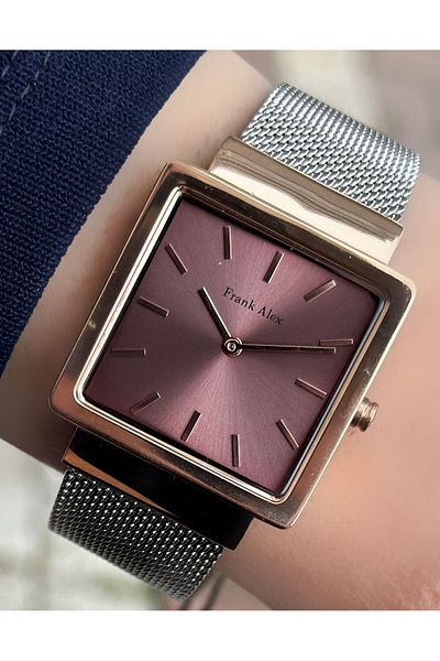 Frank Alex FA24427H.043 Silver Color Straw Cord 3 Atm Waterproof Kadon Wristwatch