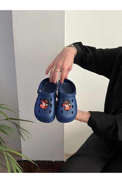 Behtah Kundura Girl Boy Child 2 Pieces Cross Jibbitz Fancy Gift Closed Front Garden Pool Daily Sandals Slippers