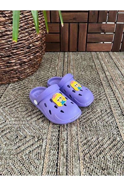 Behtah Kundura Girl Boy Child 2 Pieces Jibbitz Ornate Gift Closed Front Garden Pool Daily Sandals Slippers