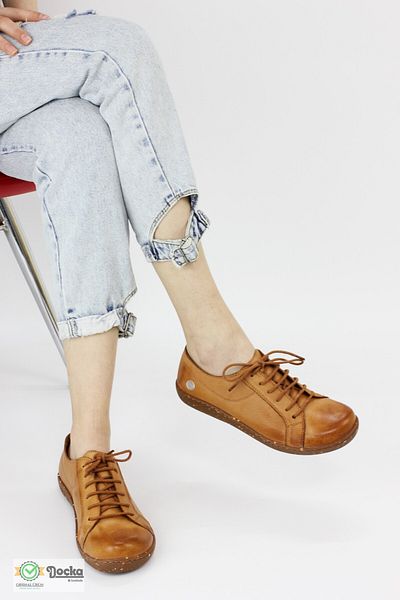 Mammamia Women's Genuine Leather Orthopedic Sports Style Casual Shoes M25/YA-APRIL