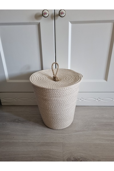 EGE ÖRGÜM Organizator decorativ pentru coș cu capac 25x20 cm