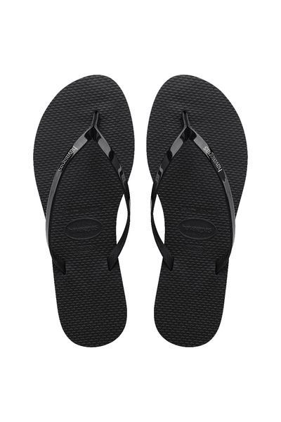 Havaianas You Metallic Flip Flops Black Slippers4135102-0090