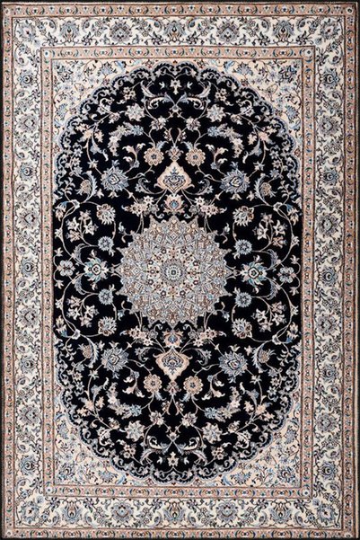 Rugs Modern Halı Black Color Traditional Modern Patterned Woven Base and Deco...