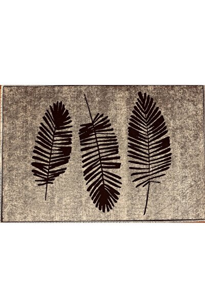 Sn Kaymaz Taban Yıkanabilir Dijital Baskı Paspas Toz Tutmaz Kuş Tüy Kapı Önü Dot Taban(40X60) Dekoratif