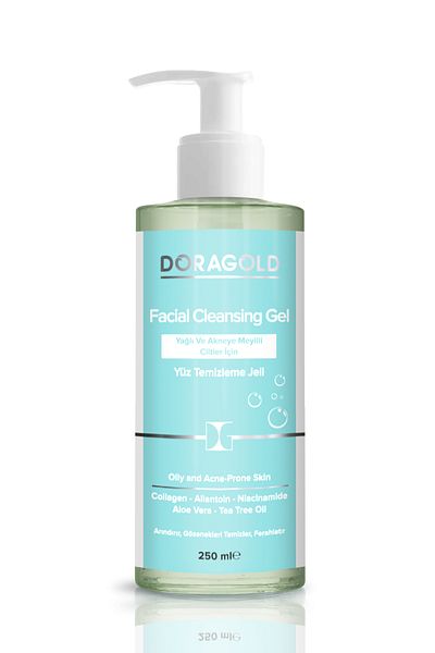 Doragold جل تنظيف الوجه للبشرة الدهنية وحب الشباب والمعرضة لحب الشباب - كولاجين ألانتوين نياسيناميد 250 مل
