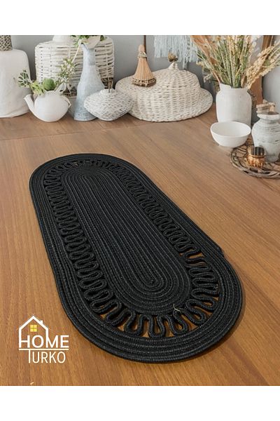HomeTurko Jute, Wicker, Decorative Tablecloth, Runner 30x70CM, American Service, Coffee Table Cloth, Bohemian Style