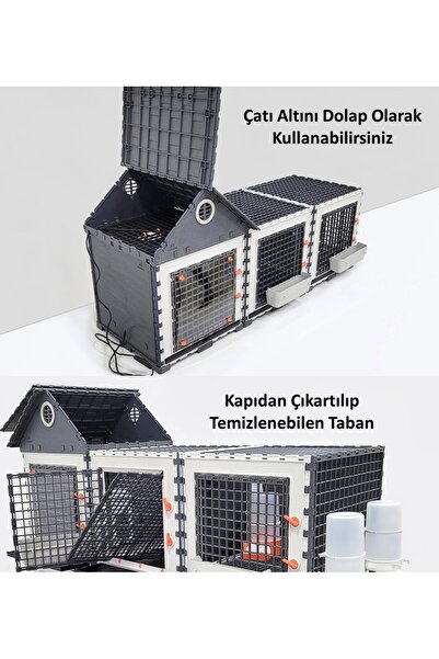 Leganest 42cm x 126cm x 62 cm Civciv Büyütme Kafesi