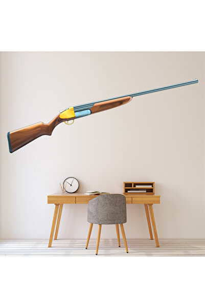 Modatools Av Tüfeği Av Tüfeği Dekoratif Duvar Sticker Çıkartma Spor Salonu Ço...