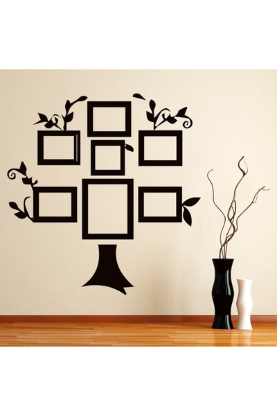 Modatools Aile Ağacı Fotoğraf Çerçevesi Dekoratif Duvar Sticker Çıkartması Of...