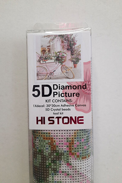 histone 5D Elmas Taş İşleme Kiti 30x30 cm Bisiklet Desen