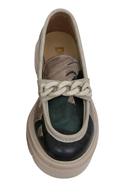 Dogo Women's Vegan Leather Multicolor Loafer - Petals Design