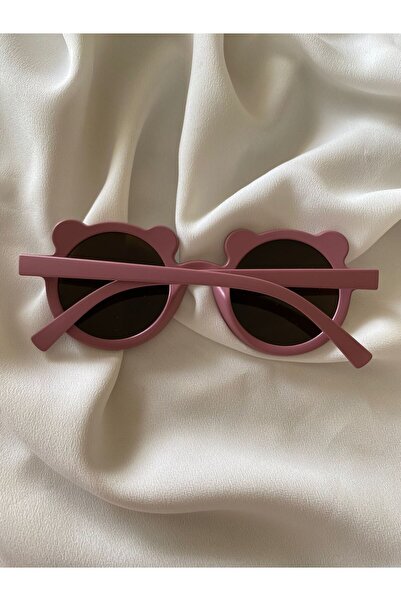 BEBESİS Teddy Model Dried Rose Color Children's Sunglasses + Glasses Box WITH GIFT