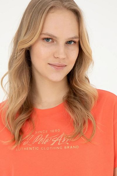 U.S. Polo Assn. Tricou de damă cu gât crew - G082GL011.000. 183218 .6 Tekspor
