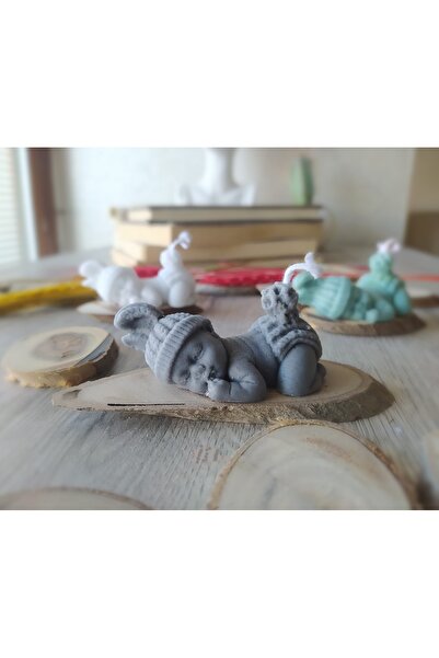 HogART Design Tavşan Bebek Sabun Mum & Kokulutaş Silikon Kalıbı
