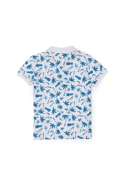 U.S. Polo Assn. Tricou cu gât polo ALBASTRU ELIFFU BUTIKHOME pentru băiat