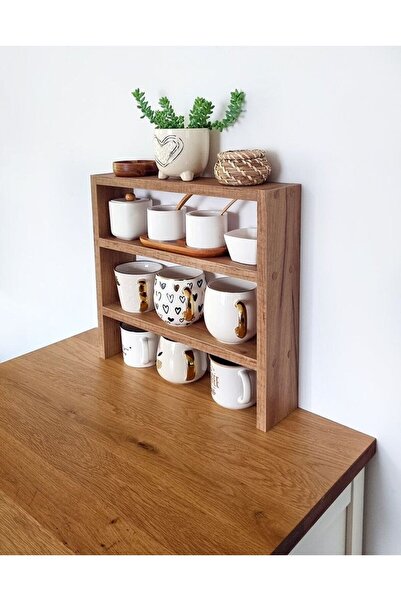 shardywood ahşap baharatlık standı tezgah üstü düzenleyici