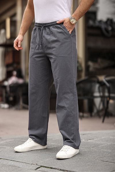 Minharir Pantaloni de vară pentru bărbați din in