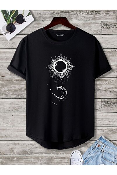 Vordevia Μπλουζάκι με στάμπα φεγγαριού και ήλιου