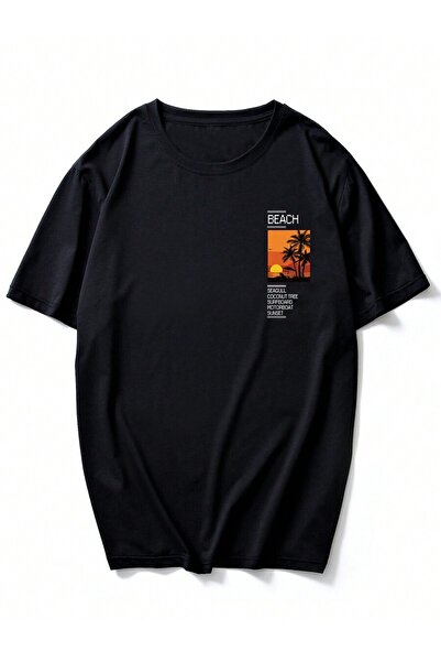 YUVEST Μπλουζάκι Blackrock - Μπλουζάκι με κοντό μανίκι με στάμπα παραλίας