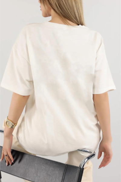 LEONE KOLEKSİYON Unprinted Cotton T-shirt Unisex
