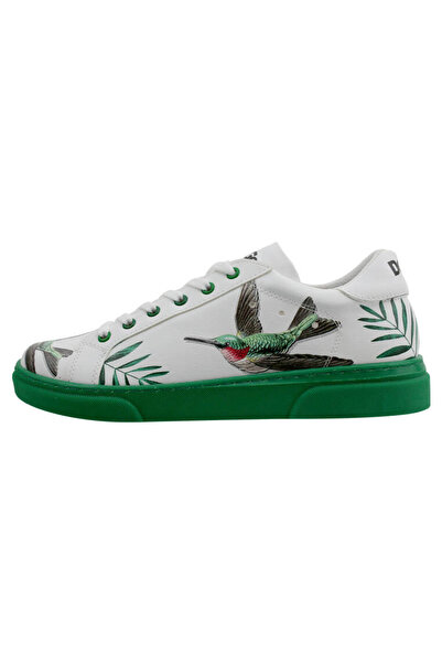 Dogo Γυναικεία Vegan Δερμάτινα Λευκά Sneakers - Soar The Sky Design