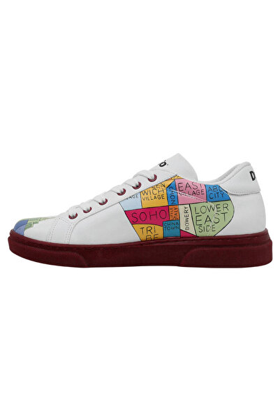Dogo Kadın Vegan Deri Beyaz Sneakers - Manhattan Tasarım