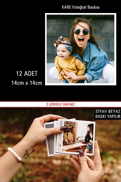 yhfoto 12 Pcs 15X15 Photo Print - Square Photo Print