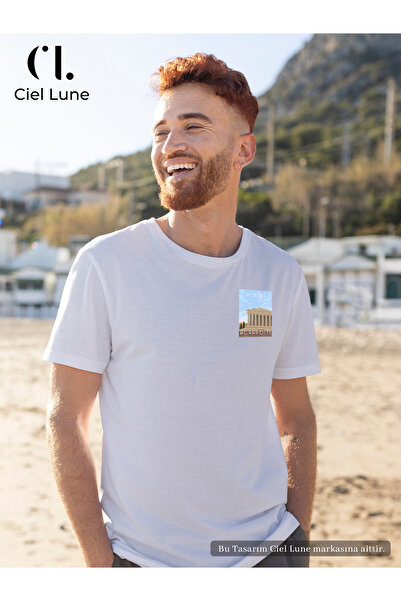 NEVERMIND Unisex Femei Bărbați Atena Acropolis Imprimat Design Special Tricou...