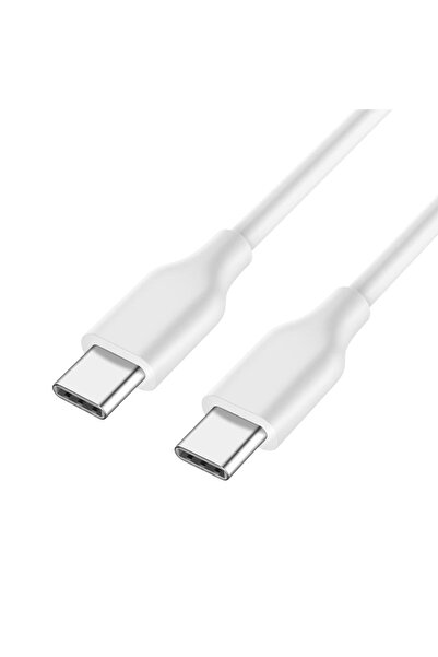Sony Playstation 5 Dualsense Type C To Type C 3A 1mt Beyaz Şarj Kablosu