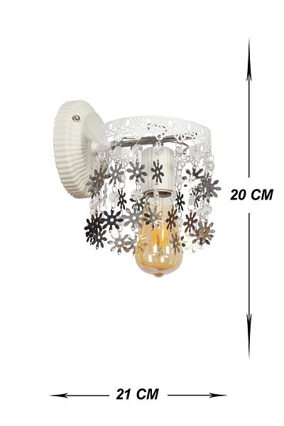 VENON White Maria Lighting Chrome Decorative App