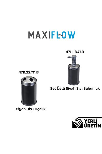 Maxiflow Maxiflow Toothbrush Holder and Liquid Soap Dispenser Set