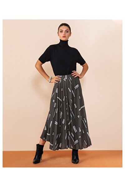 SERPİL Serpil Kadın Haki Etek 27803