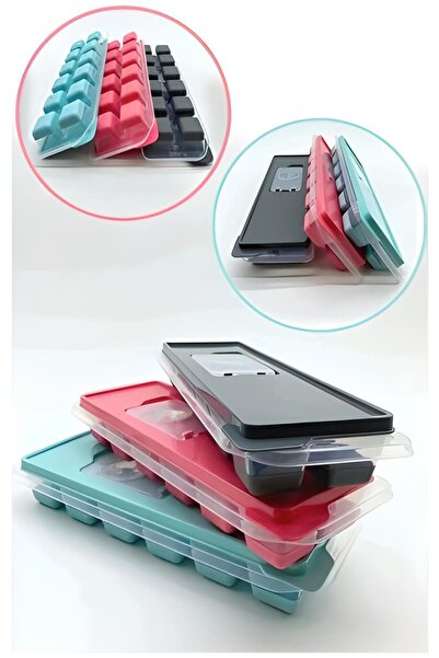 BlackBird Home Buz Kalıbı Buzluk Yapışmaz Baş Parmak Silikonlu Küp 1 Adet