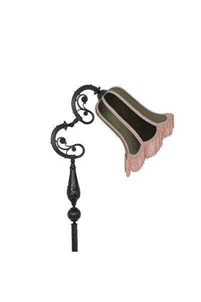 ROSA BIANCA CASA Sokak Lambası SİYAH Ayak YEŞİL Şapka 170cm.