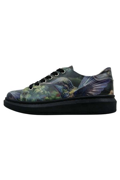 Dogo Pantofi negri din piele vegană de damă - design magnific